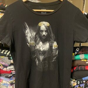 WWE “The BOSS”  Sasha Banks Womens Black Graphic T-Shirt